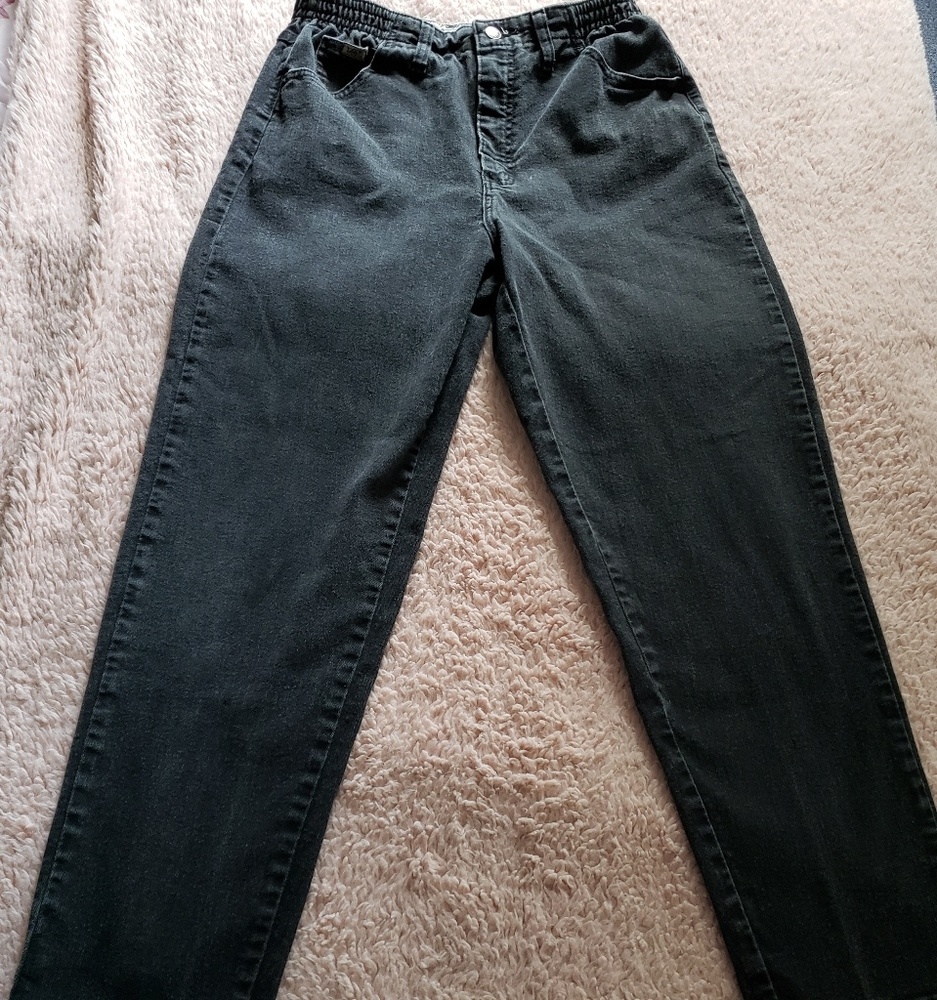 Lee black mom jeans 10short